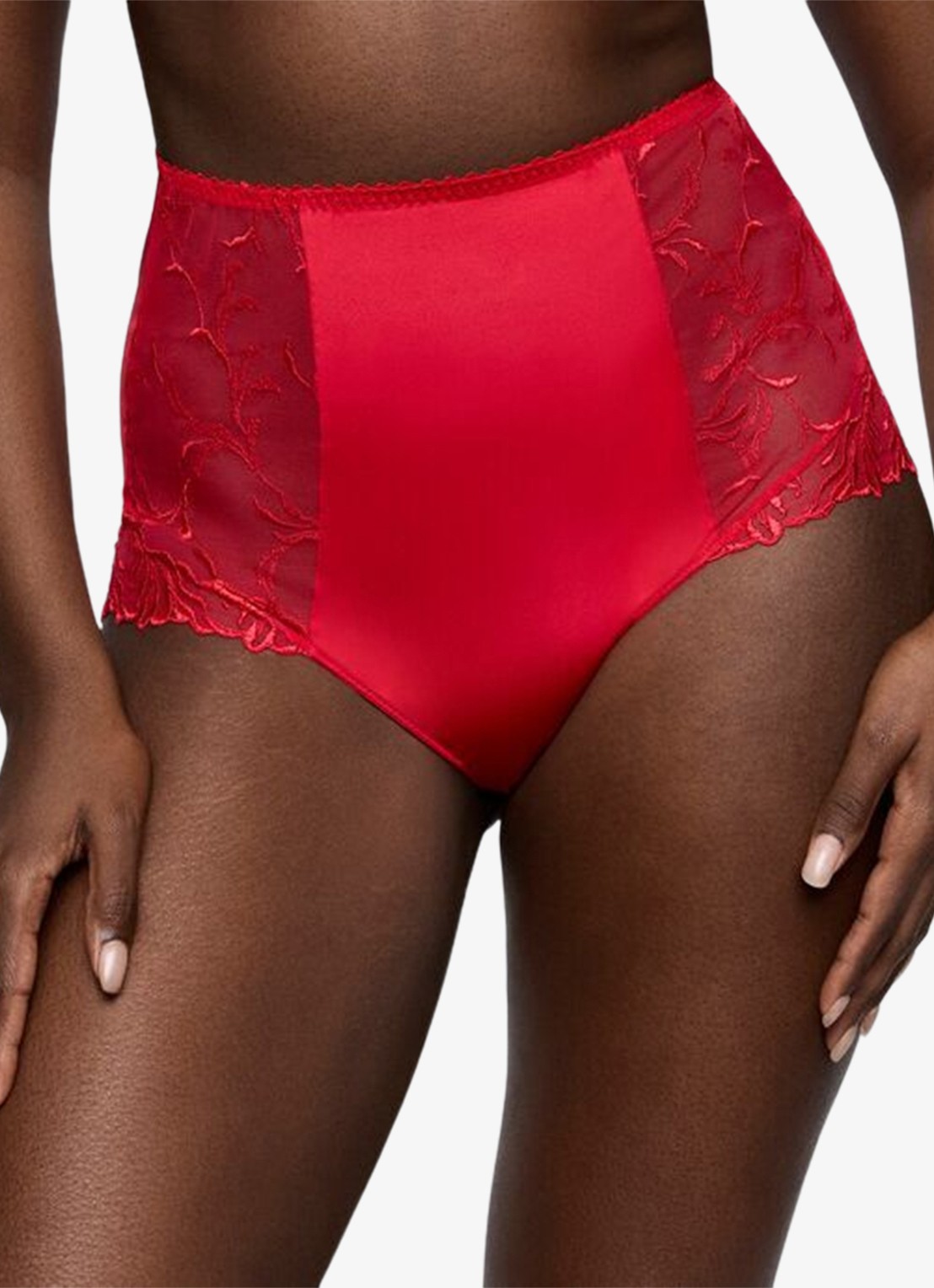 PrimaDonna Solisse high waisted shorty met borduring - detail 4 rood