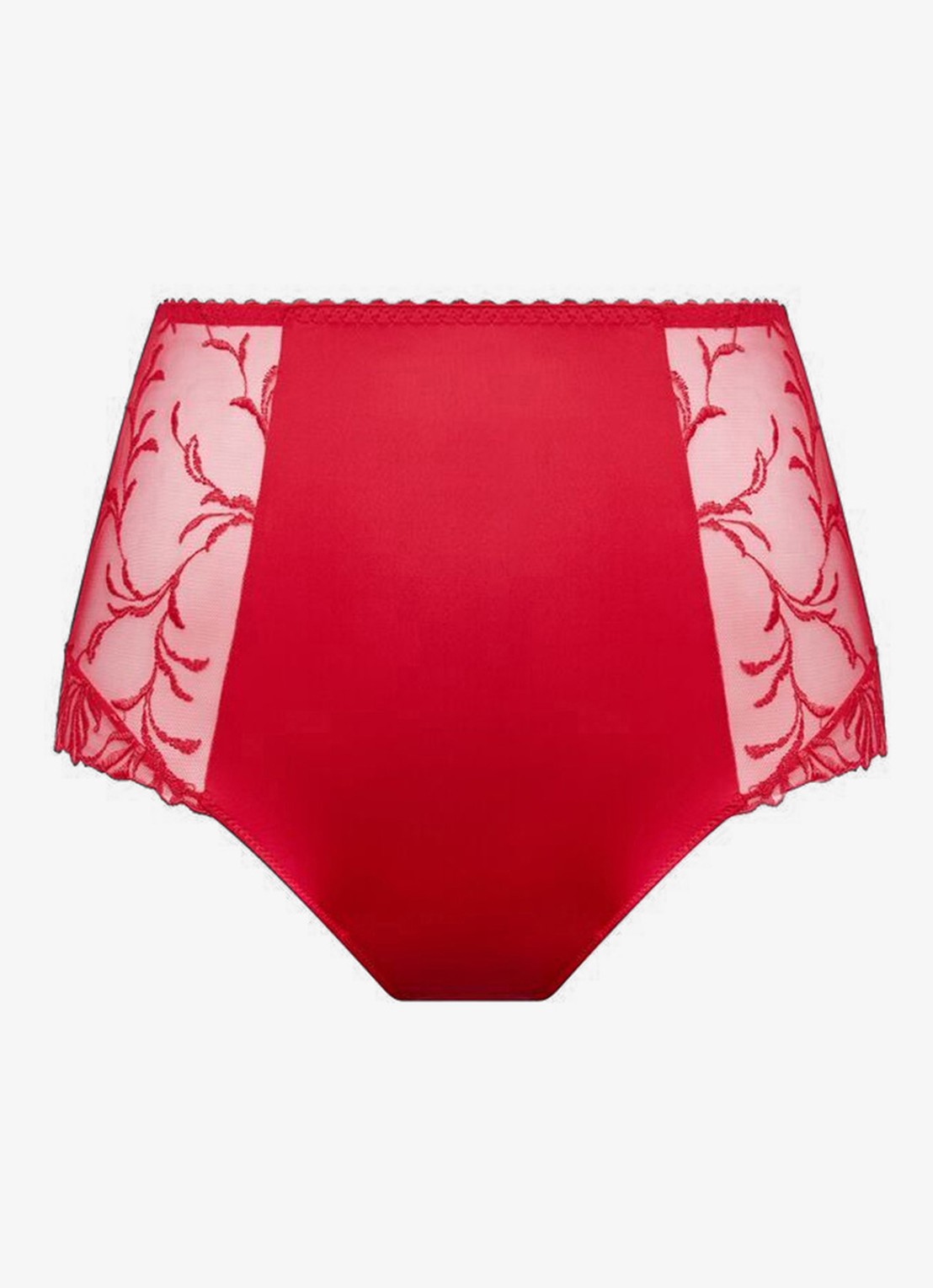 PrimaDonna Solisse high waisted shorty met borduring - voorkant rood