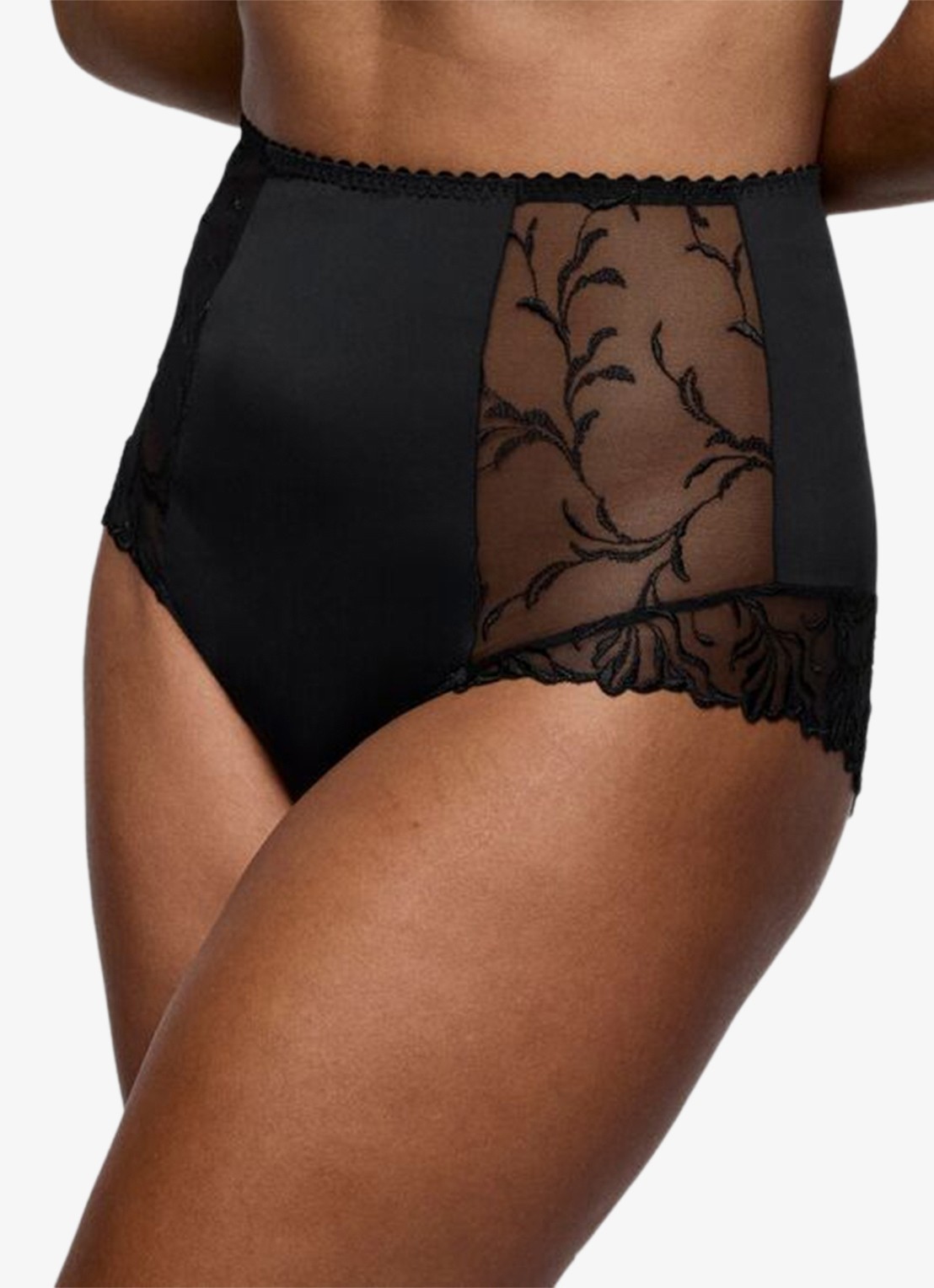 PrimaDonna Solisse high waisted shorty met borduring - detail 2 zwart
