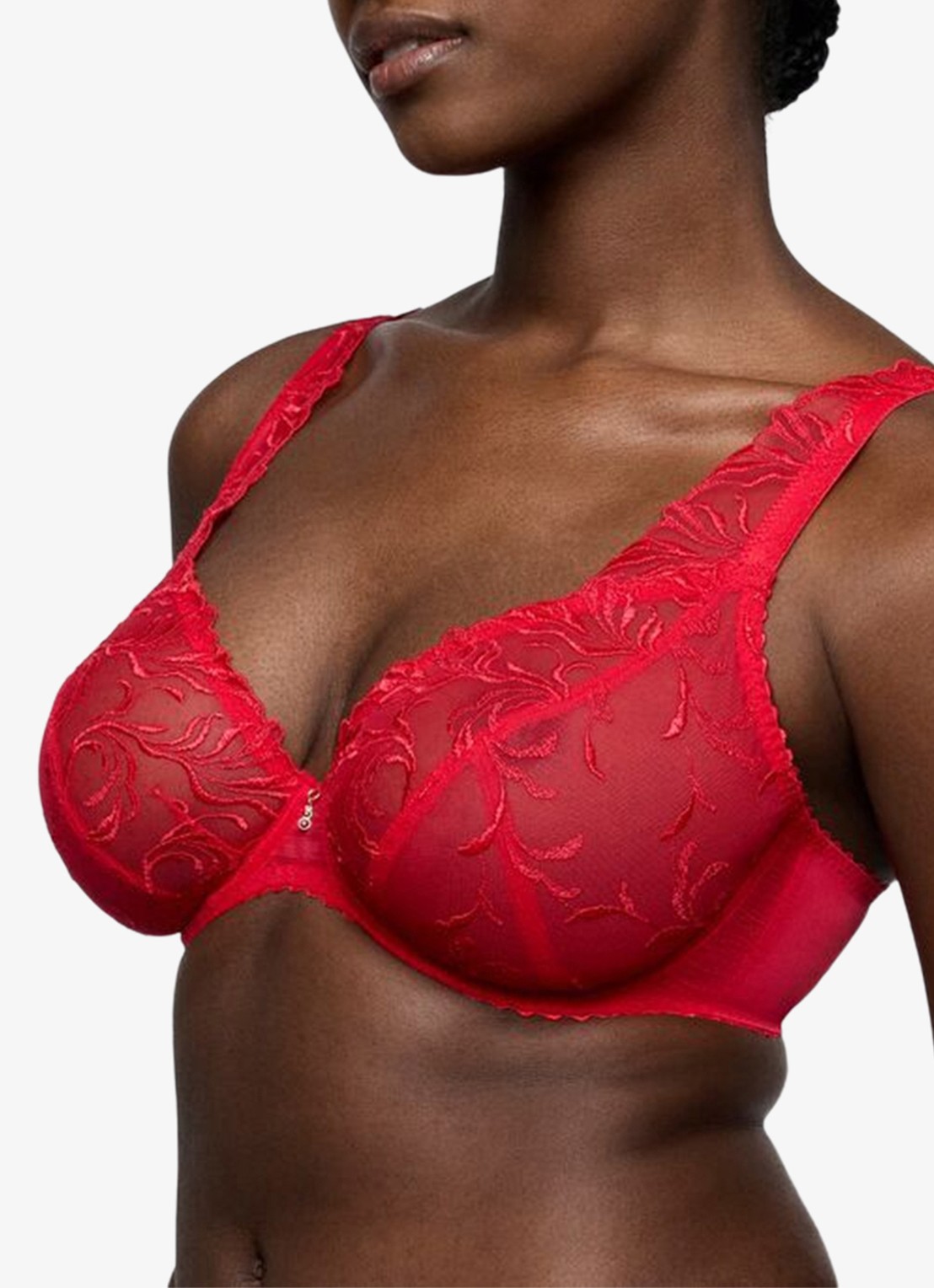 PrimaDonna Solisse plunge bh met borduring - detail 5 rood