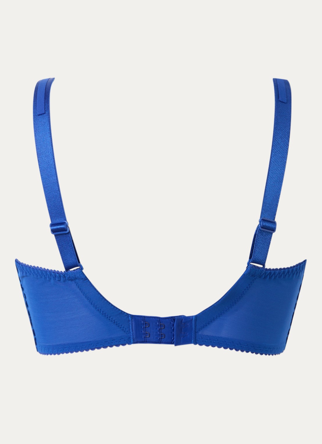 PrimaDonna Sophora beugel bh van mesh met borduring - achterkant blauw