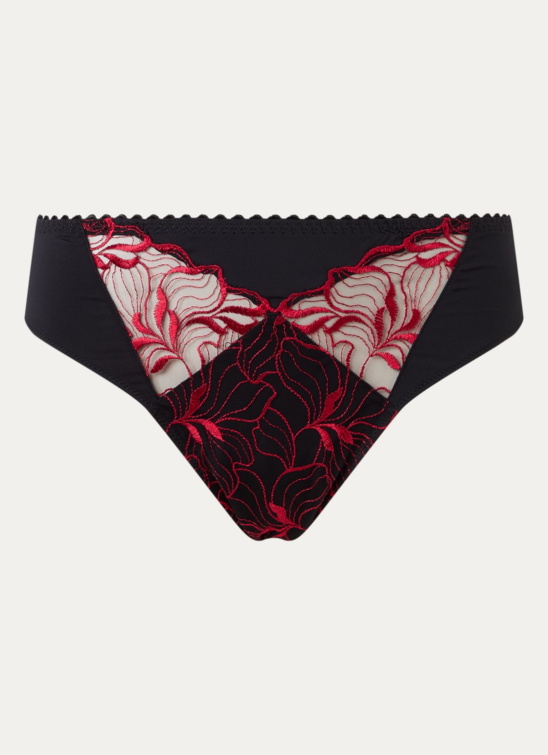 PrimaDonna Springdale slip met kant - voorkant 2 zwart