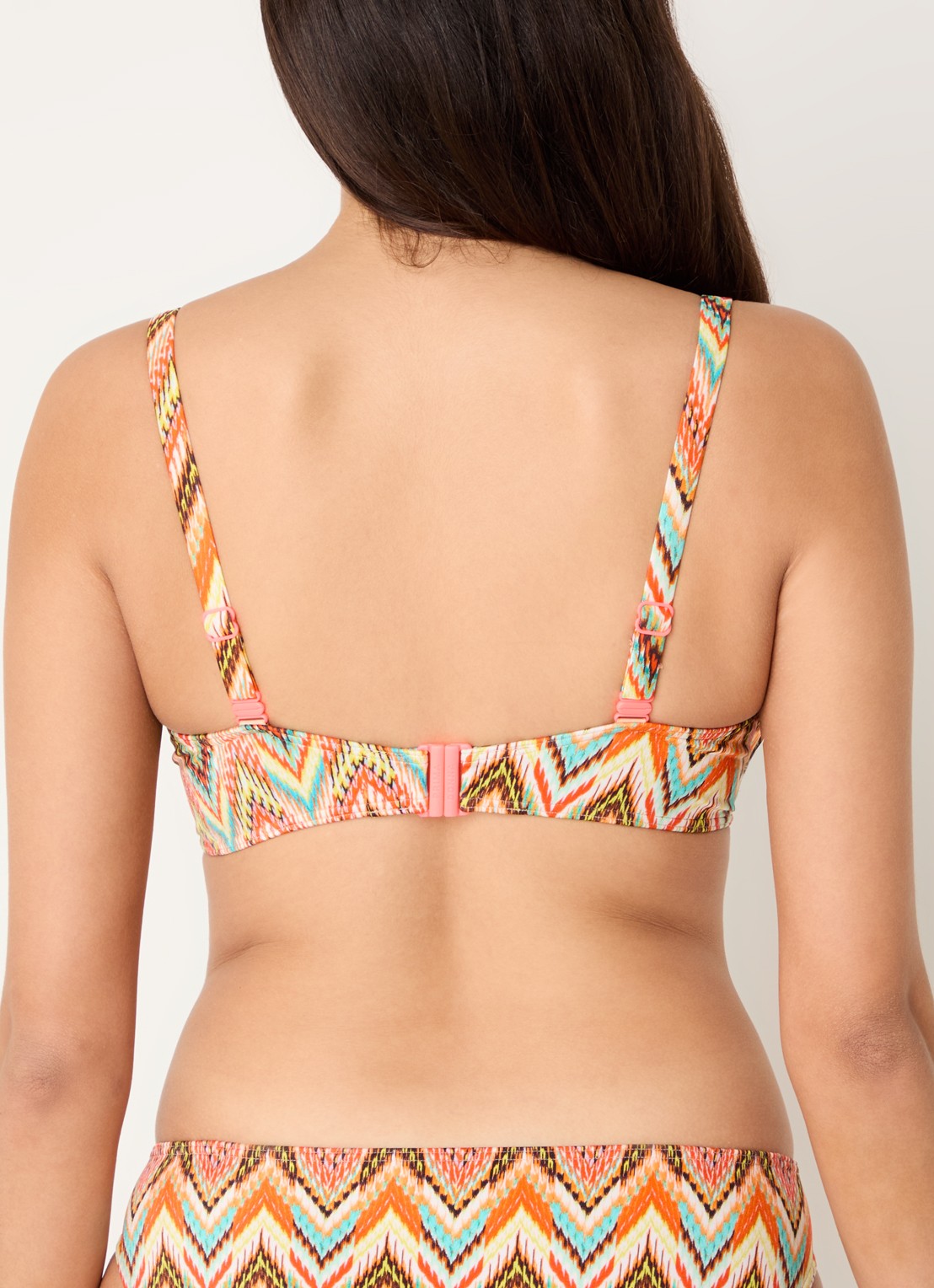 PrimaDonna Tubou bikinitop met beugel en print - achterkant 3 oranje