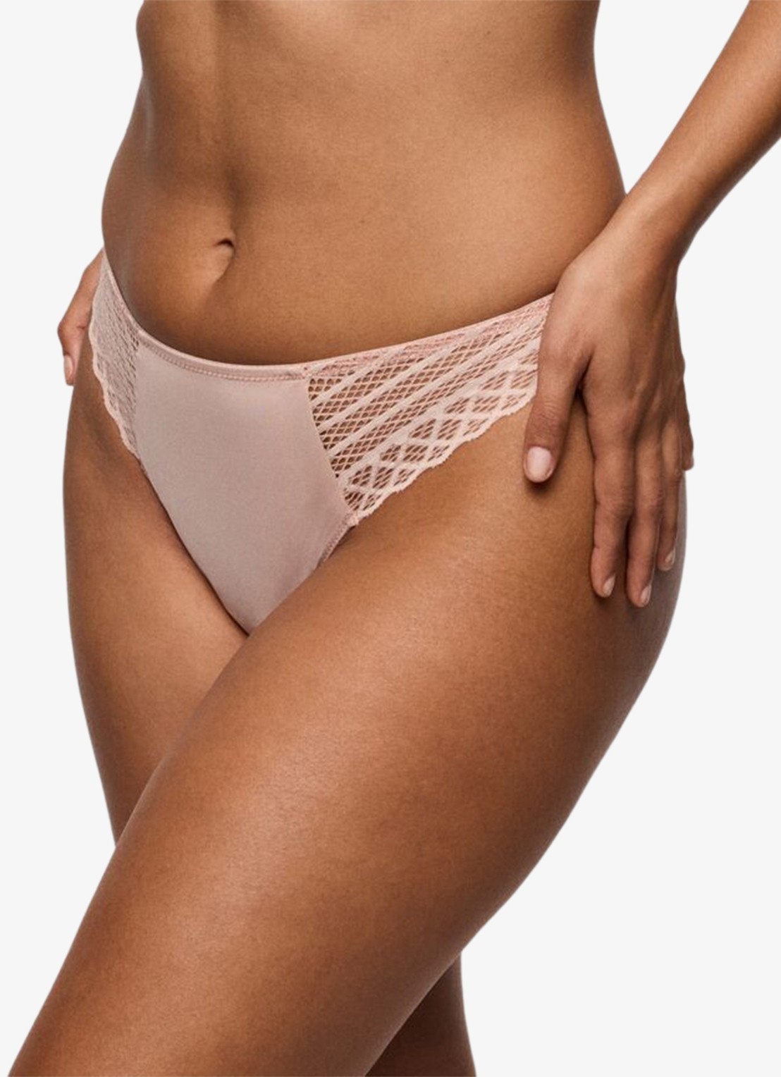 PrimaDonna Twist Side string met kant - detail 4 oudroze