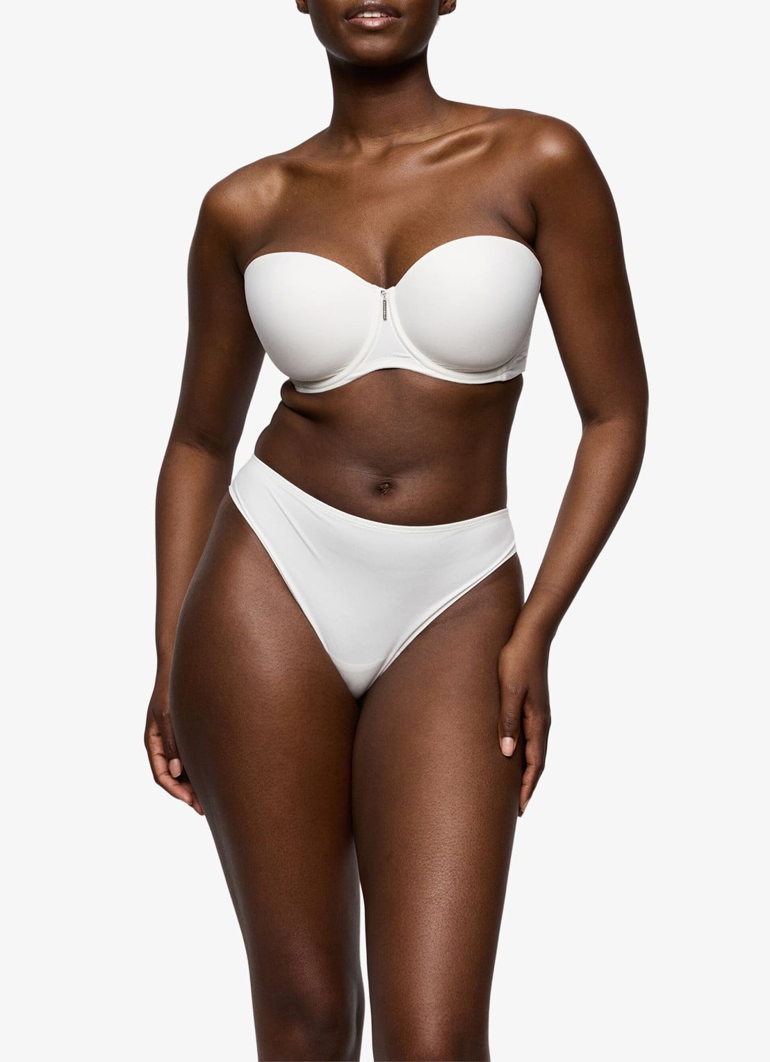 PrimaDonna Twixie strapless bandeau bh - voorkant 2 wit