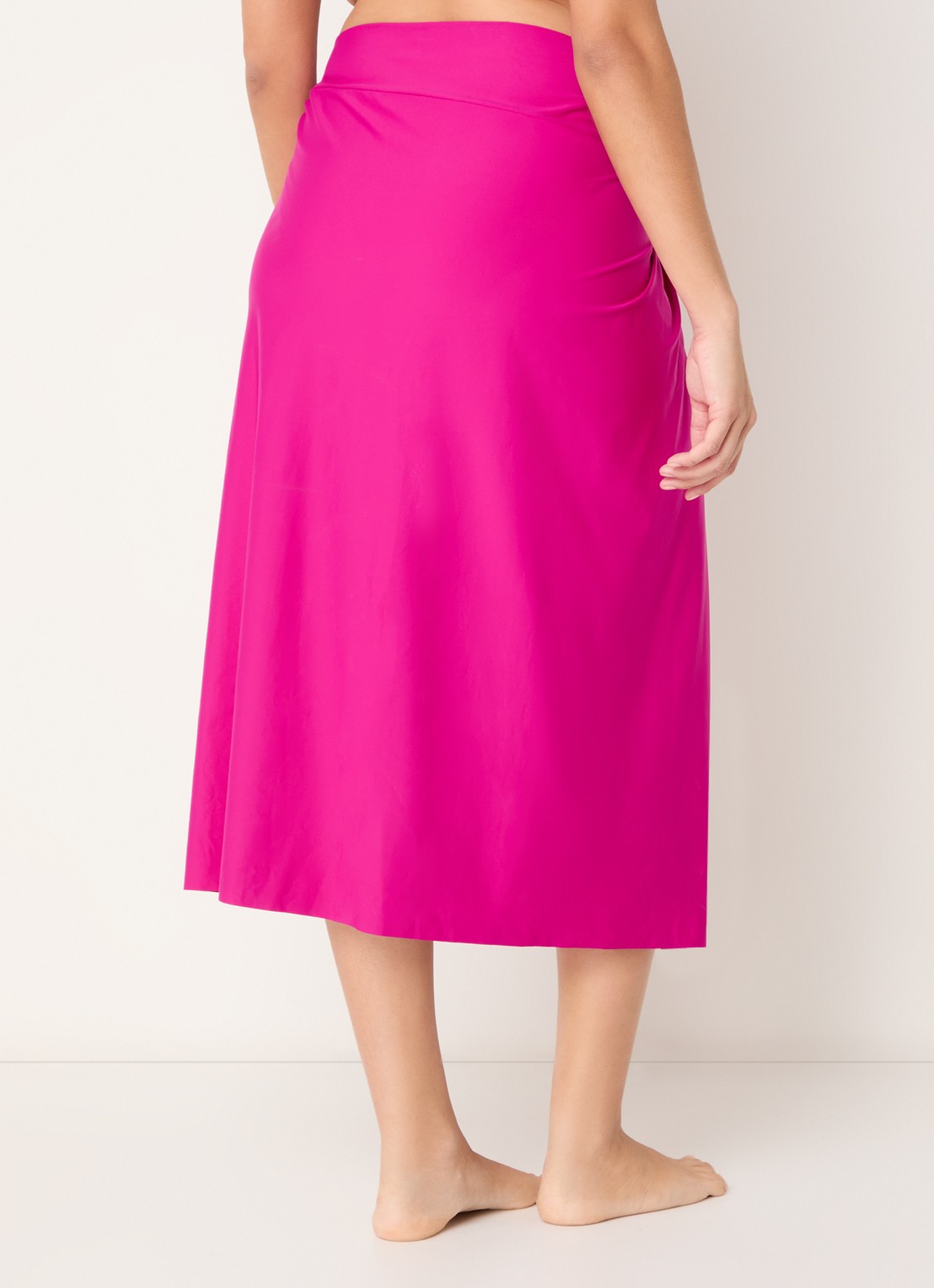 PrimaDonna Uvita midi strandrok met split - achterkant fuchsia
