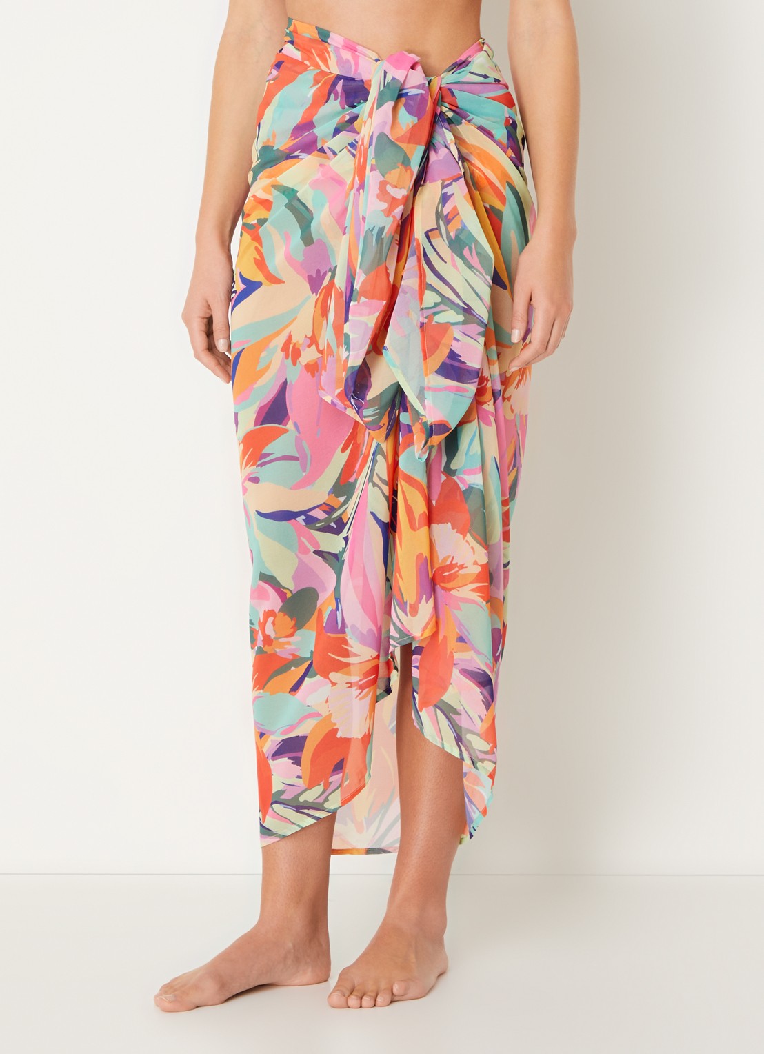 PrimaDonna Varadeo sarong met print - detail 3 roze