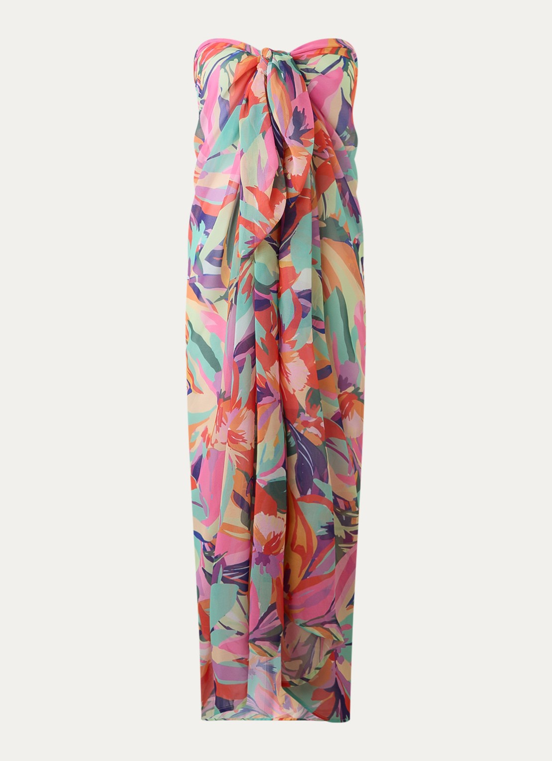 PrimaDonna Varadeo sarong met print - voorkant roze
