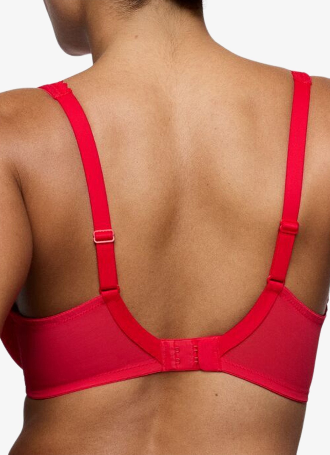PrimaDonna Wowgirl beugel bh met overlay van mesh - achterkant 5 rood