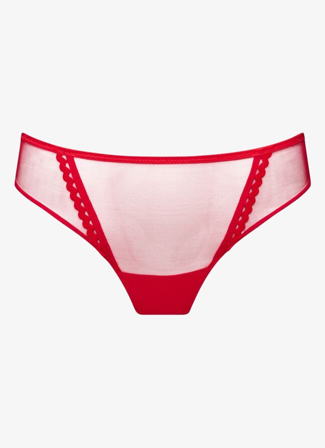 PrimaDonna Wowgirl string van mesh - voorkant 4 rood