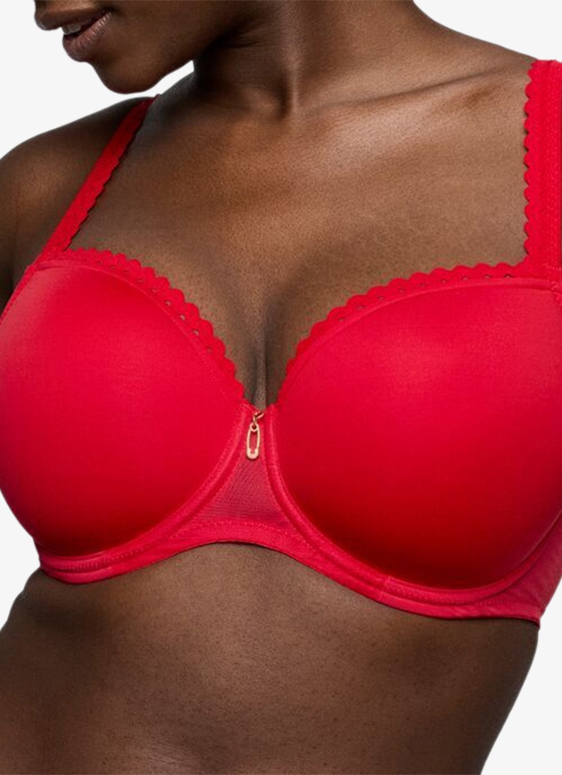 PrimaDonna Wowgirl voorgevormde balconette bh - detail rood