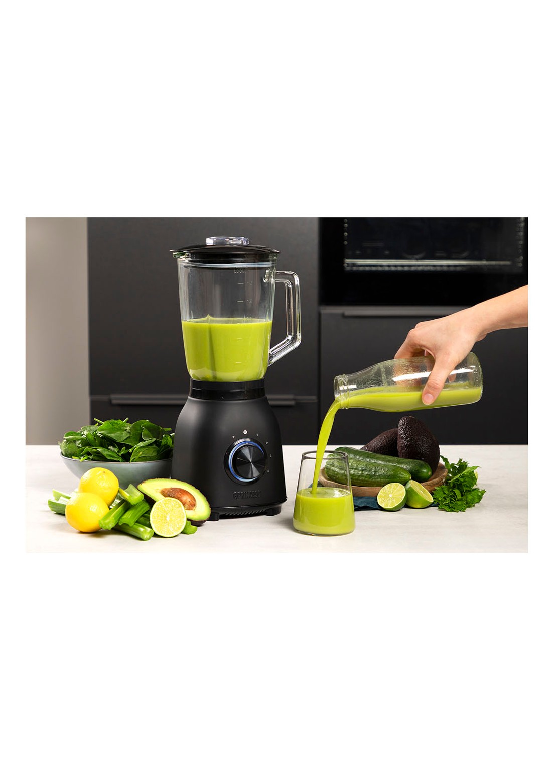 Princess Black Steel 1000 blender 1,5 liter 212092 - detail 6 zwart