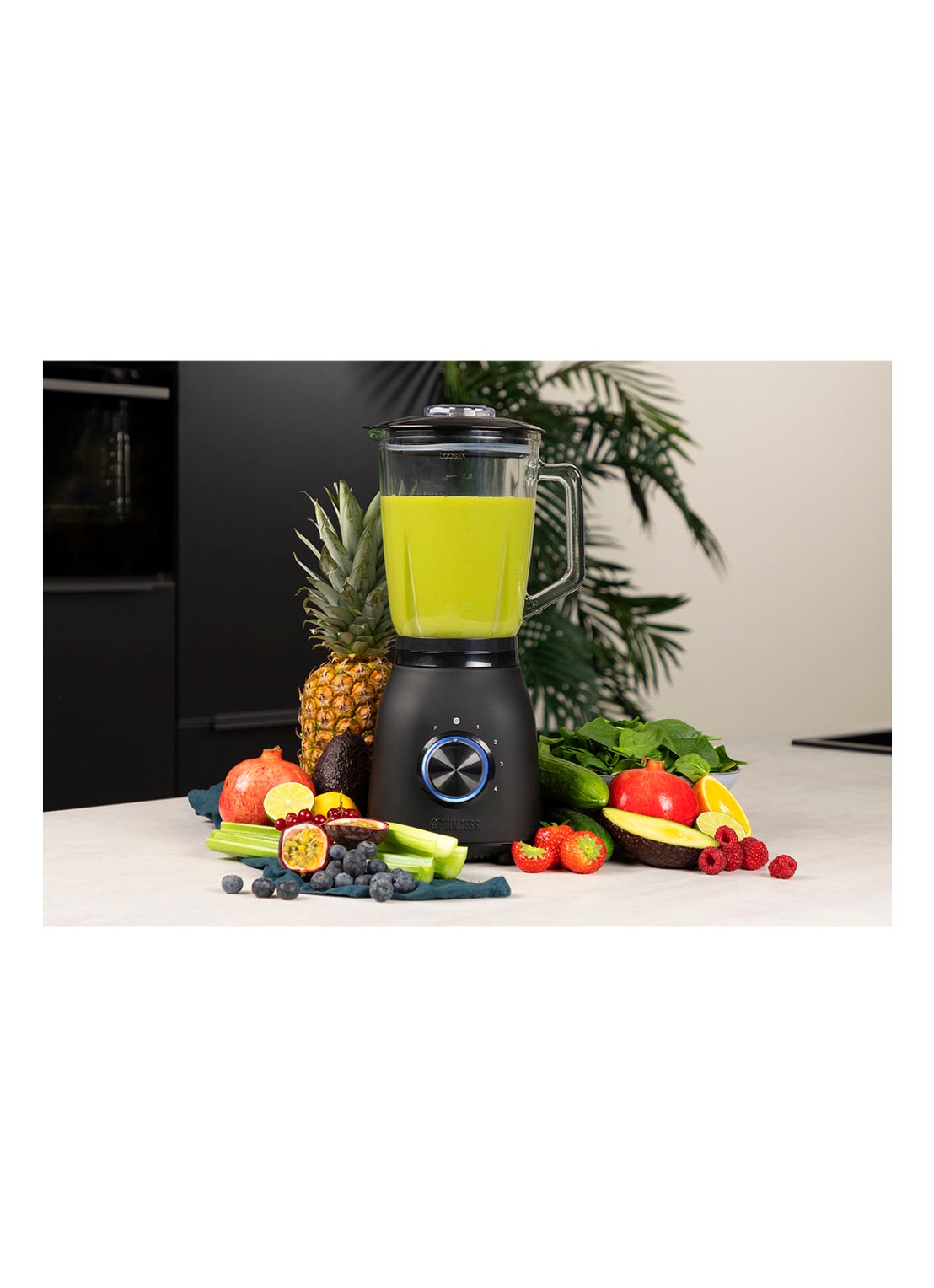 Princess Black Steel 1000 blender 1,5 liter 212092 - detail 7 zwart