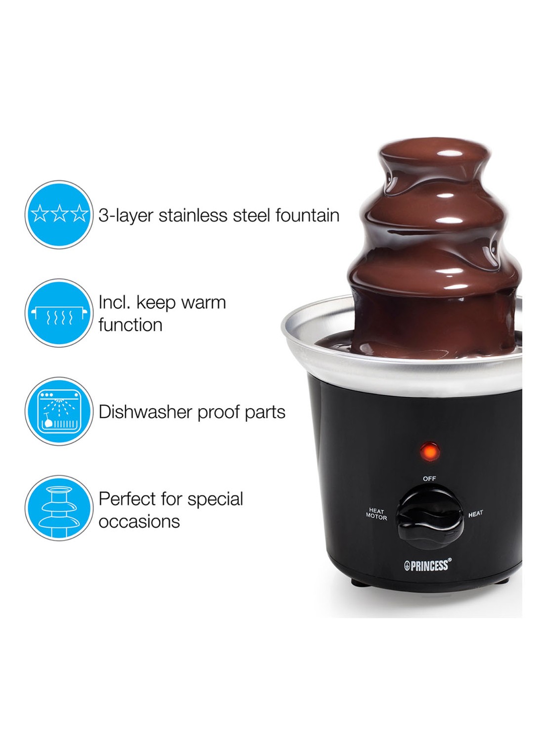 Princess Chocoladefontein 292994 - detail 6 zwart