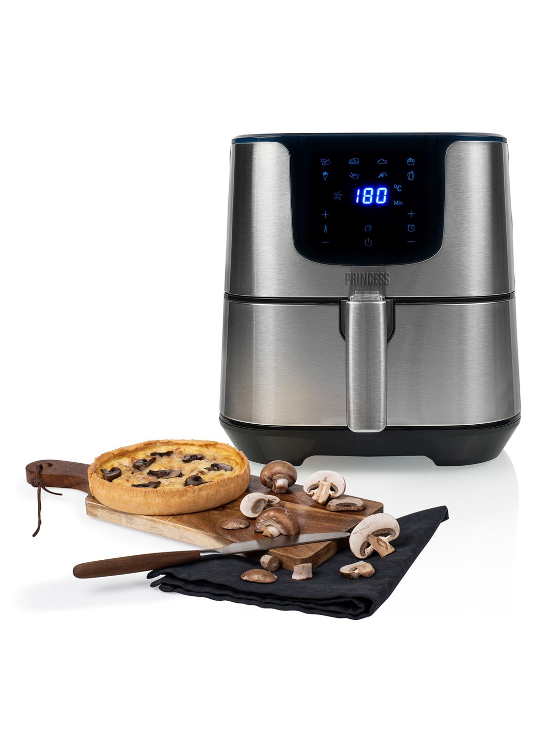 Princess Digital Aerofryer Deluxe XXL airfryer 182060 - detail 3 zilver