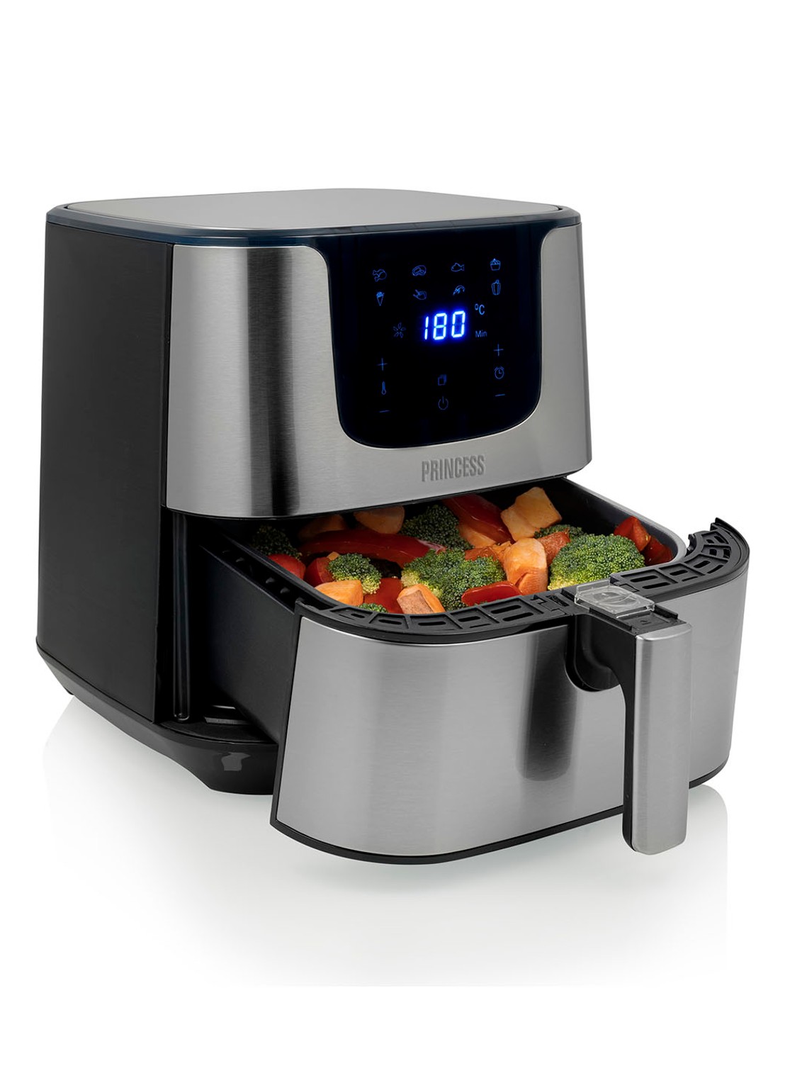 Princess Digital Aerofryer Deluxe XXL airfryer 182060 - detail 5 zilver