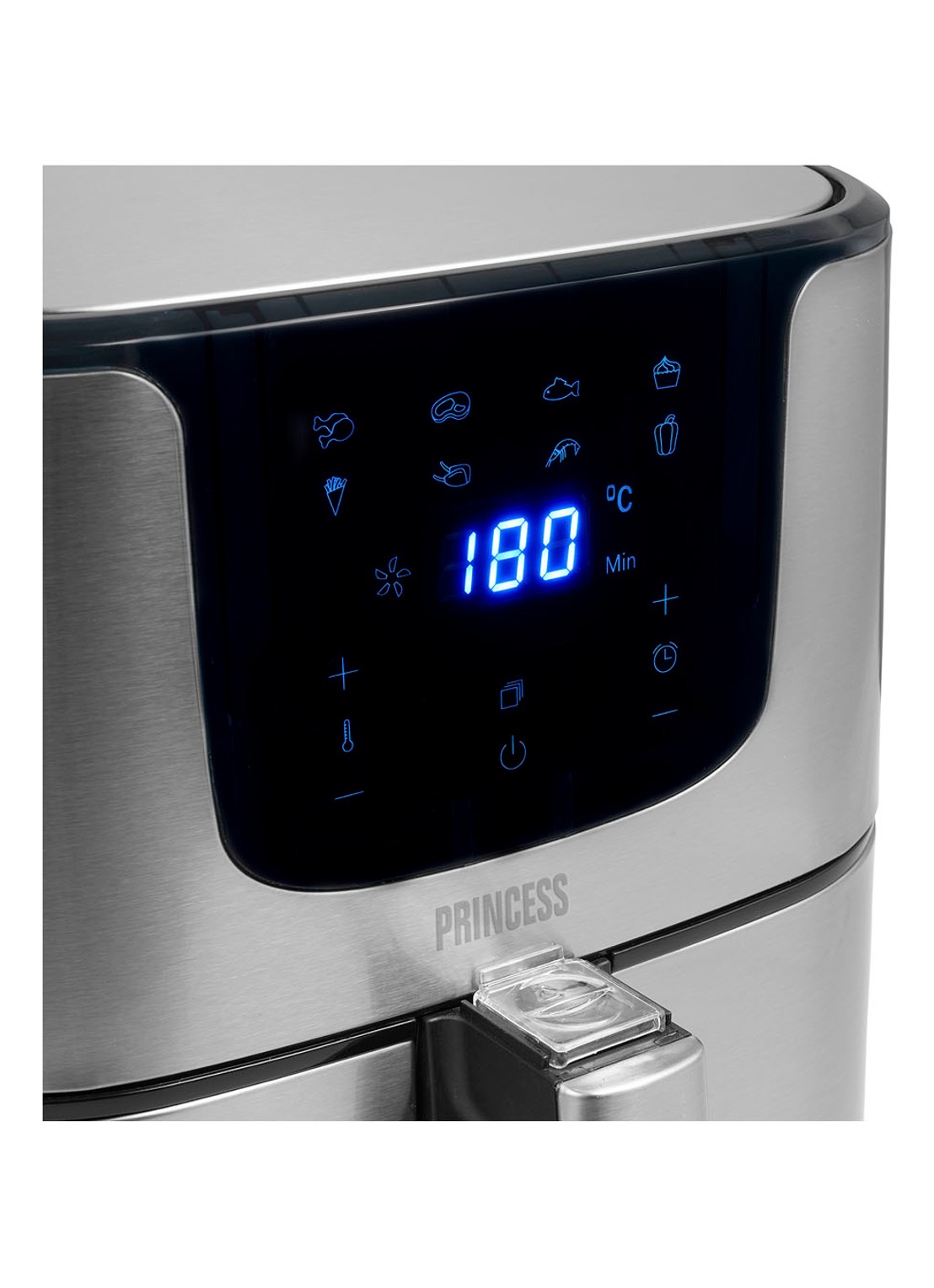 Princess Digital Aerofryer Deluxe XXL airfryer 182060 - voorkant 2 zilver