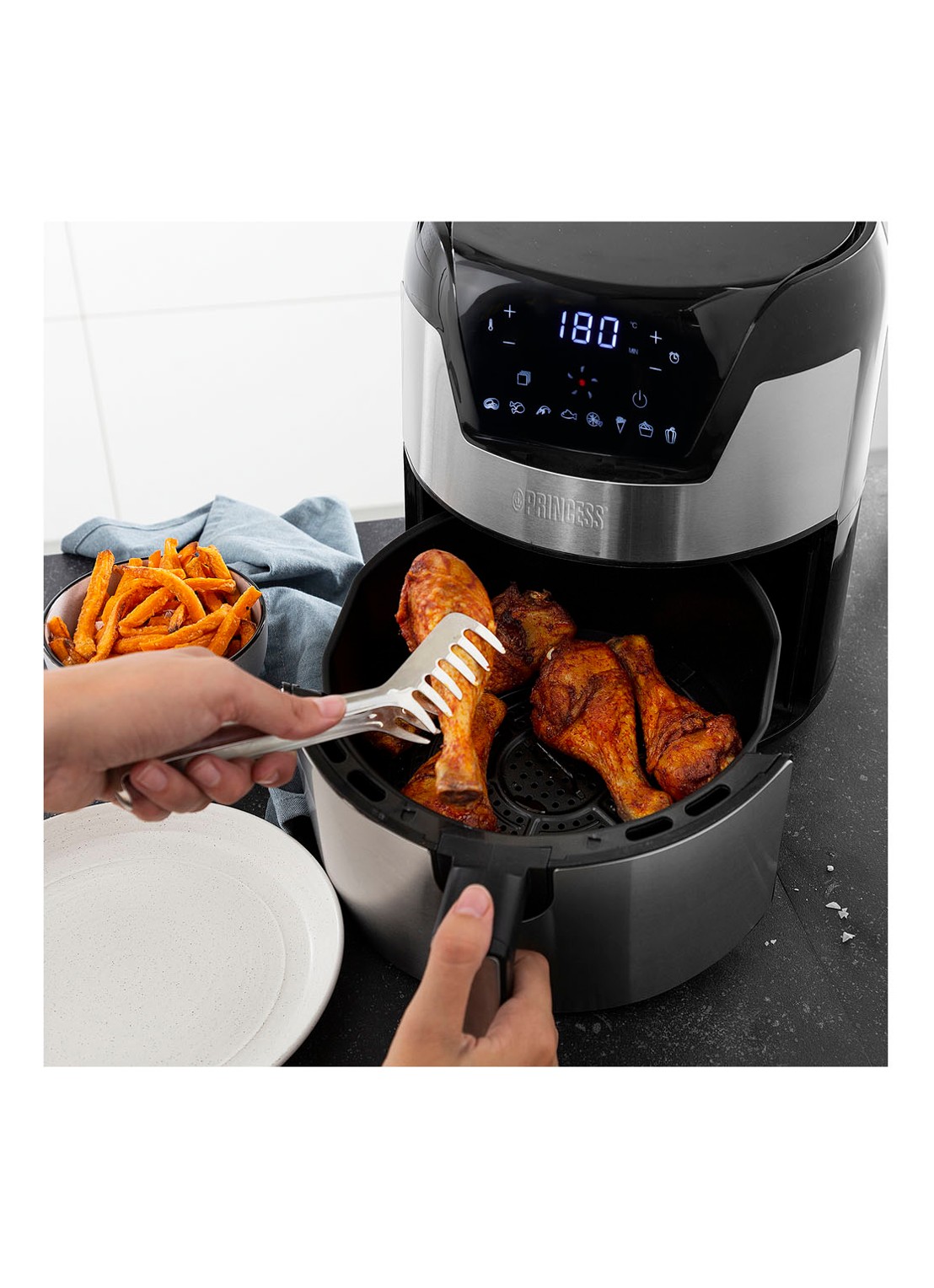 Princess Digitale Aerofryer XXL airfryer 182026 - detail 6 zilver