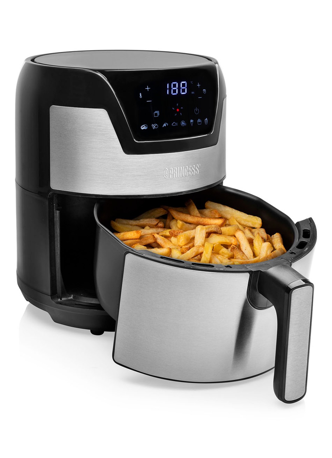 Princess Digitale Aerofryer XXL airfryer 182026 - voorkant 2 zilver