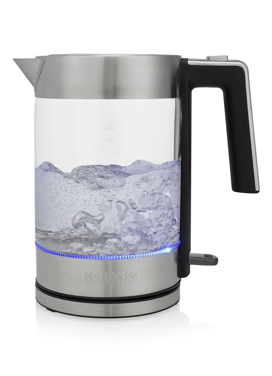 Princess London waterkoker 1,7 liter 236041 - voorkant 5 transparant