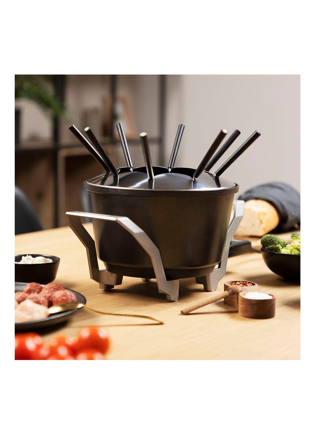 Princess Luxe Premium fonduesstel - detail 5 zwart