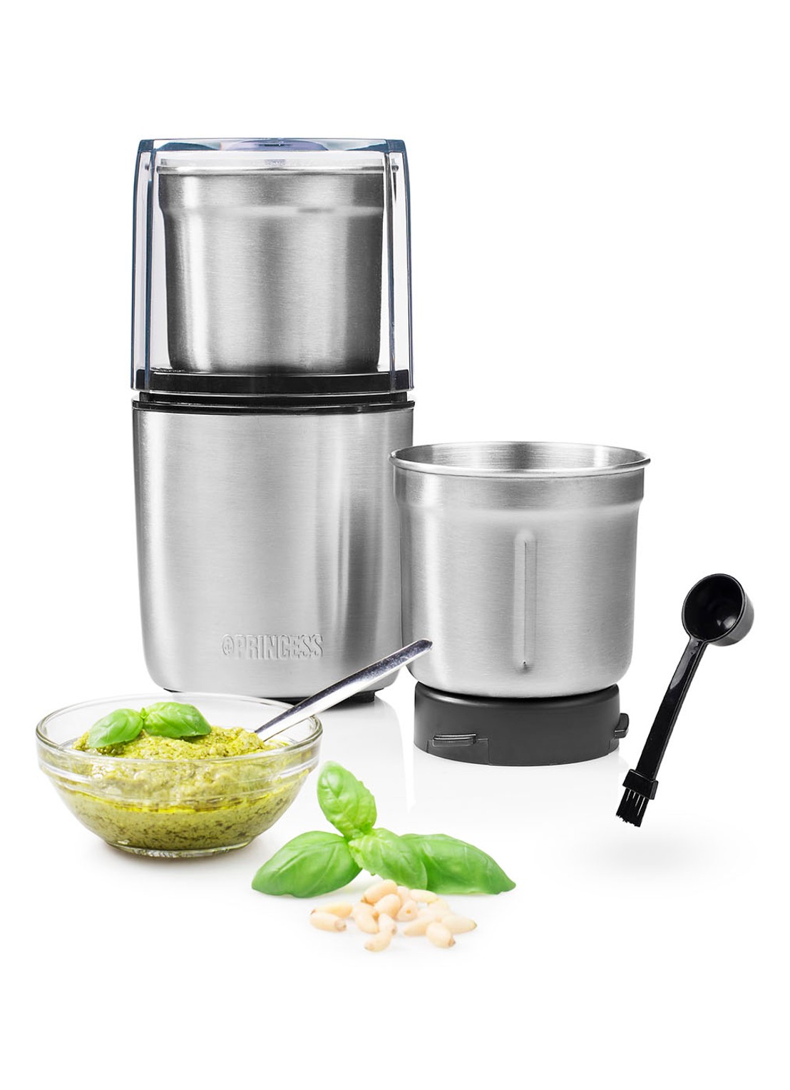 Princess Multifunctionele hakmolen foodprocessors 221040 - voorkant 2 zilver