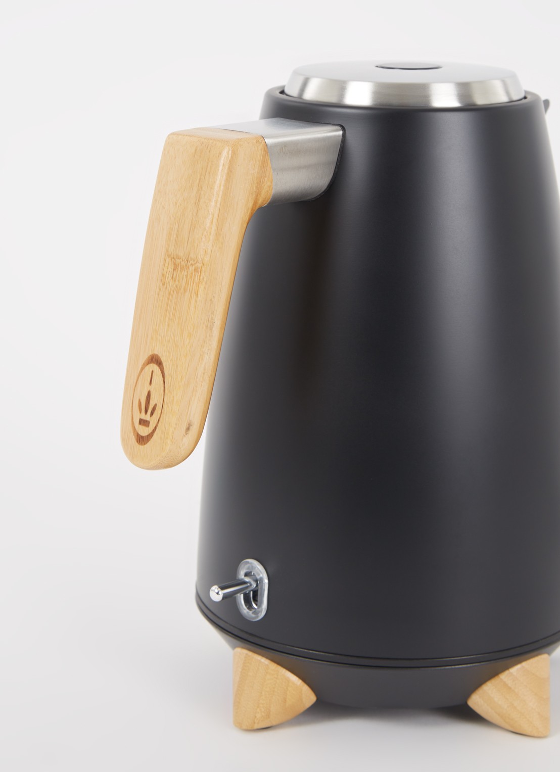 Princess Pure waterkoker 1,7 liter - voorkant 3 zwart