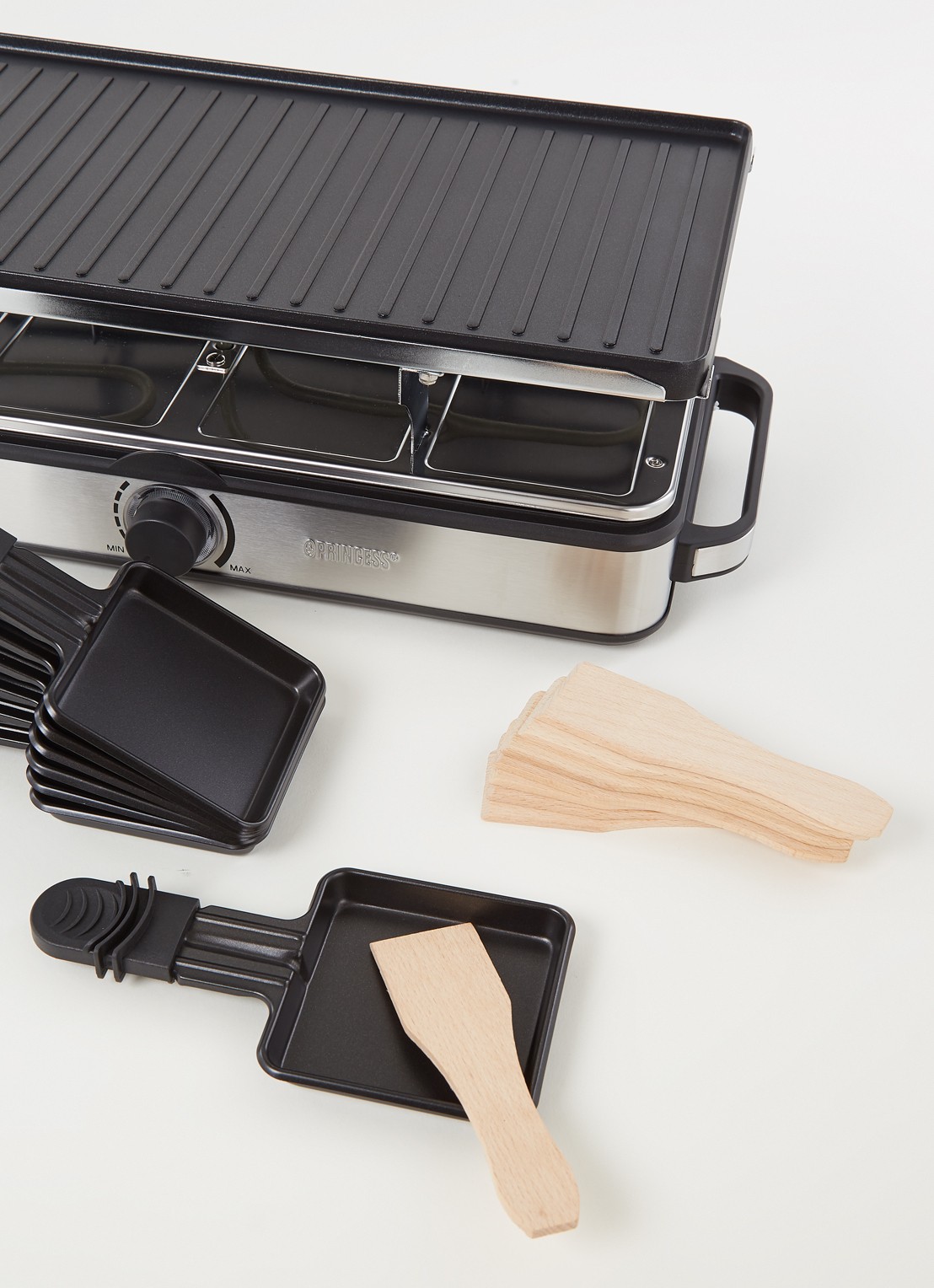 Princess Raclette 8 Grill Deluxe gourmetstel 162645 - detail 3 zilver