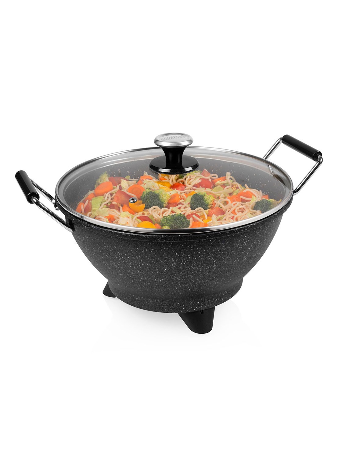 Princess Stir-Fry Elektrische wokpan 40 cm 162389 - voorkant 2 zwart