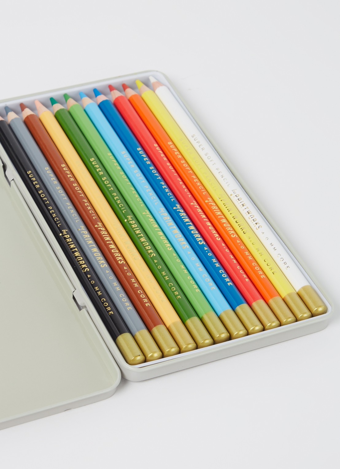 PRINTWORKS Classic kleurpotloden set van 12 - voorkant 2 multicolor