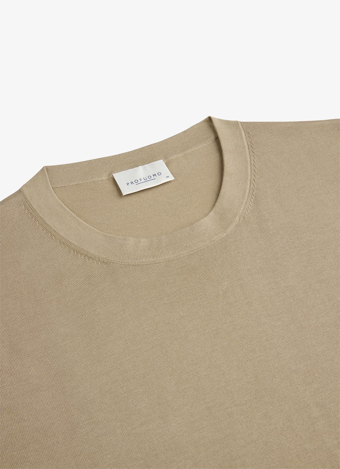 Profuomo Aero ease T-shirt met stretch - detail 5 beige