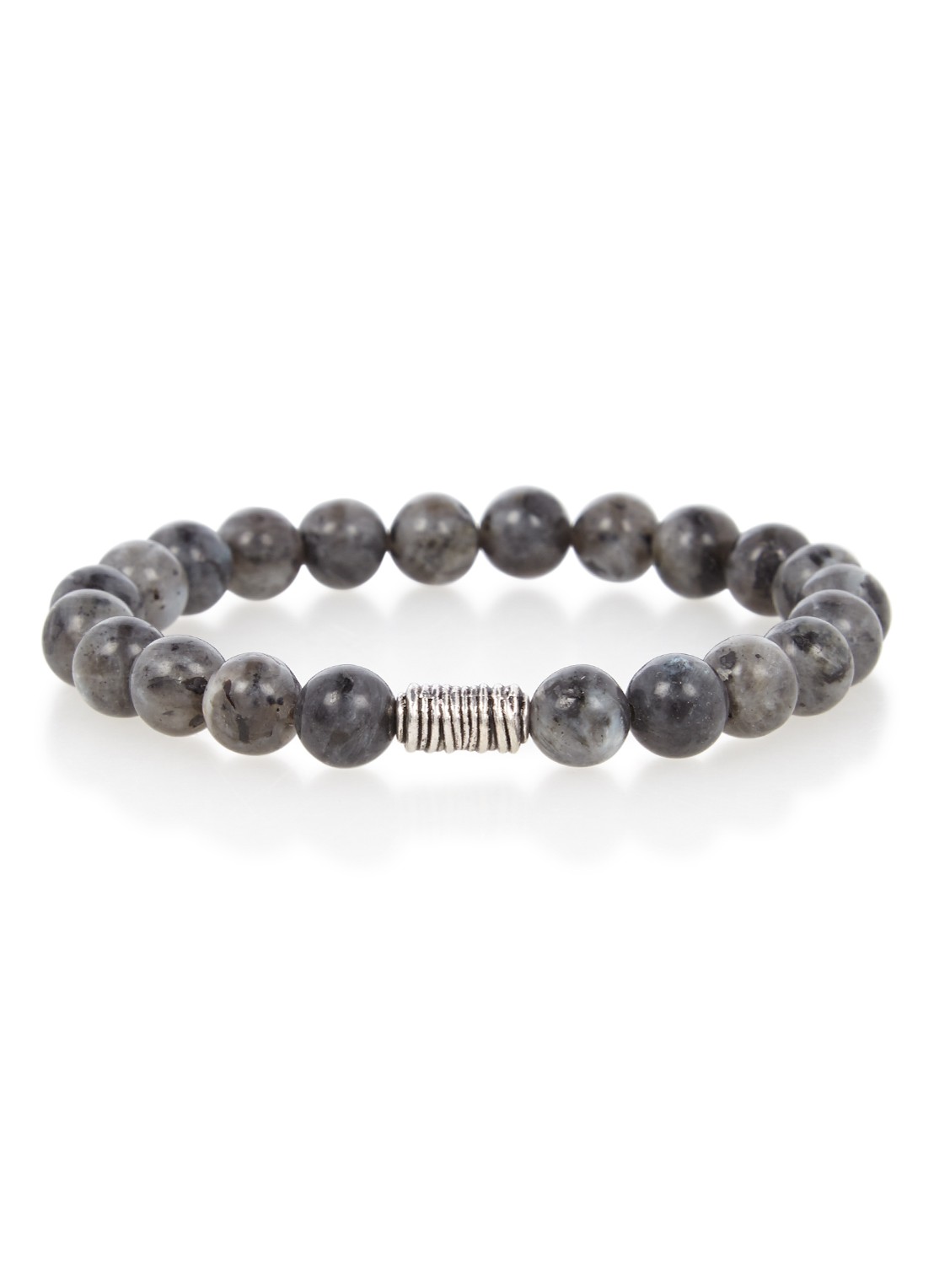 Profuomo Armband met labradoriet PP1K000203 - voorkant donkergrijs