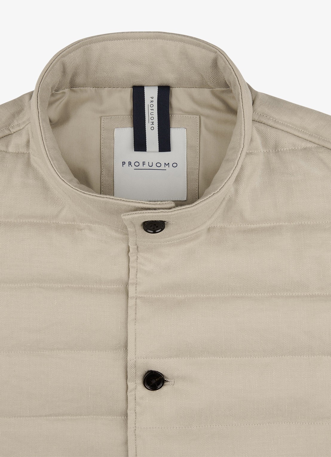 Profuomo Bodywarmer in linnenblend met steekzakken - detail 5 beige