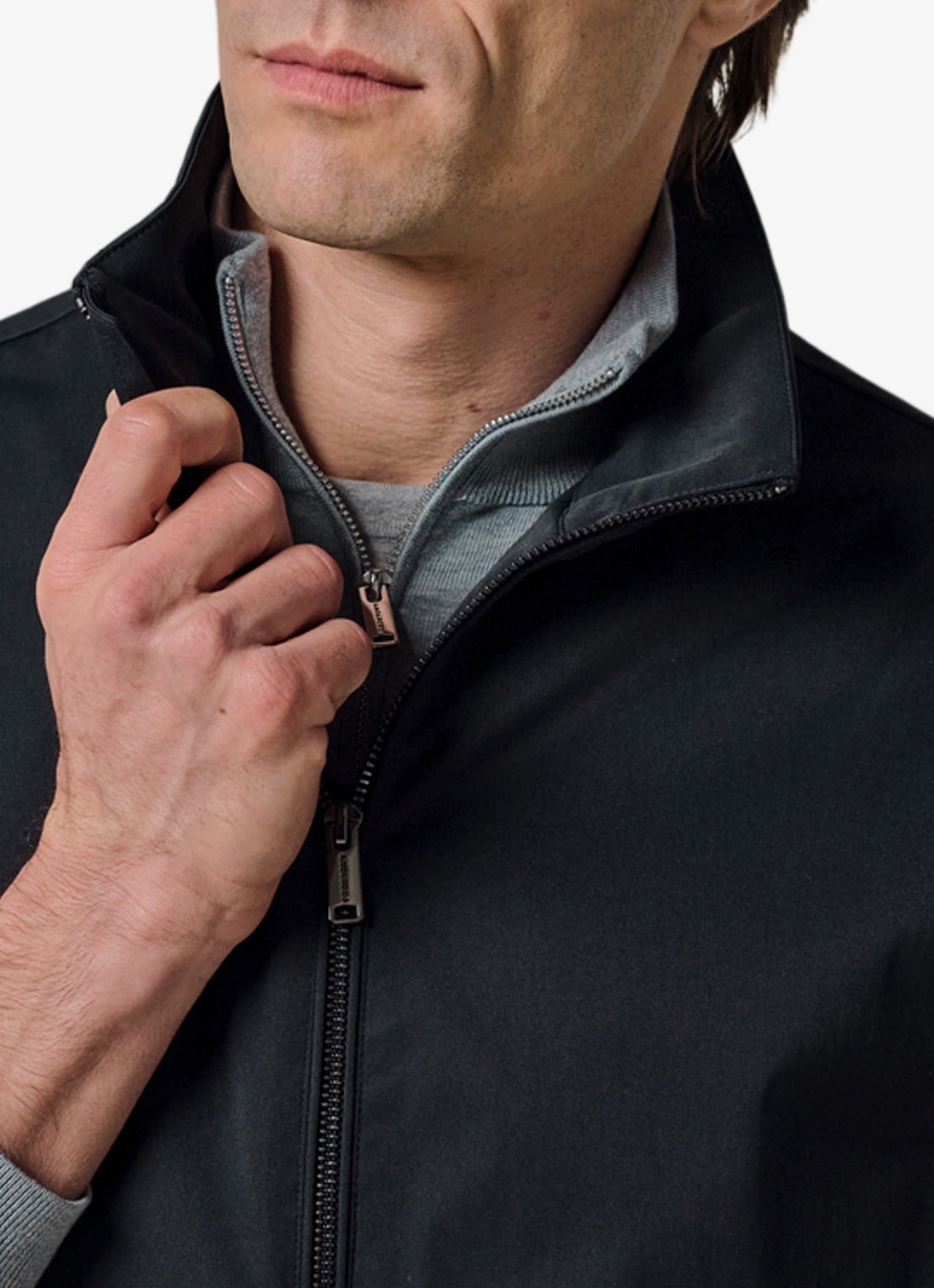 Profuomo Bodywarmer met magneetsluiting - voorkant 2 donkerblauw