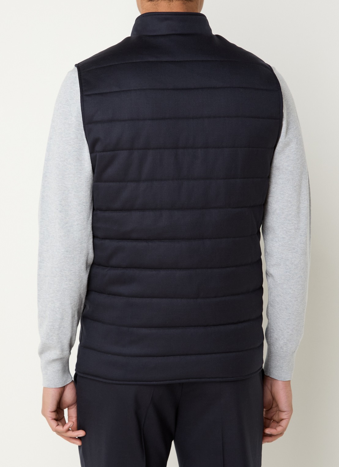 Profuomo Bodywarmer met steekzakken - achterkant 2 donkerblauw