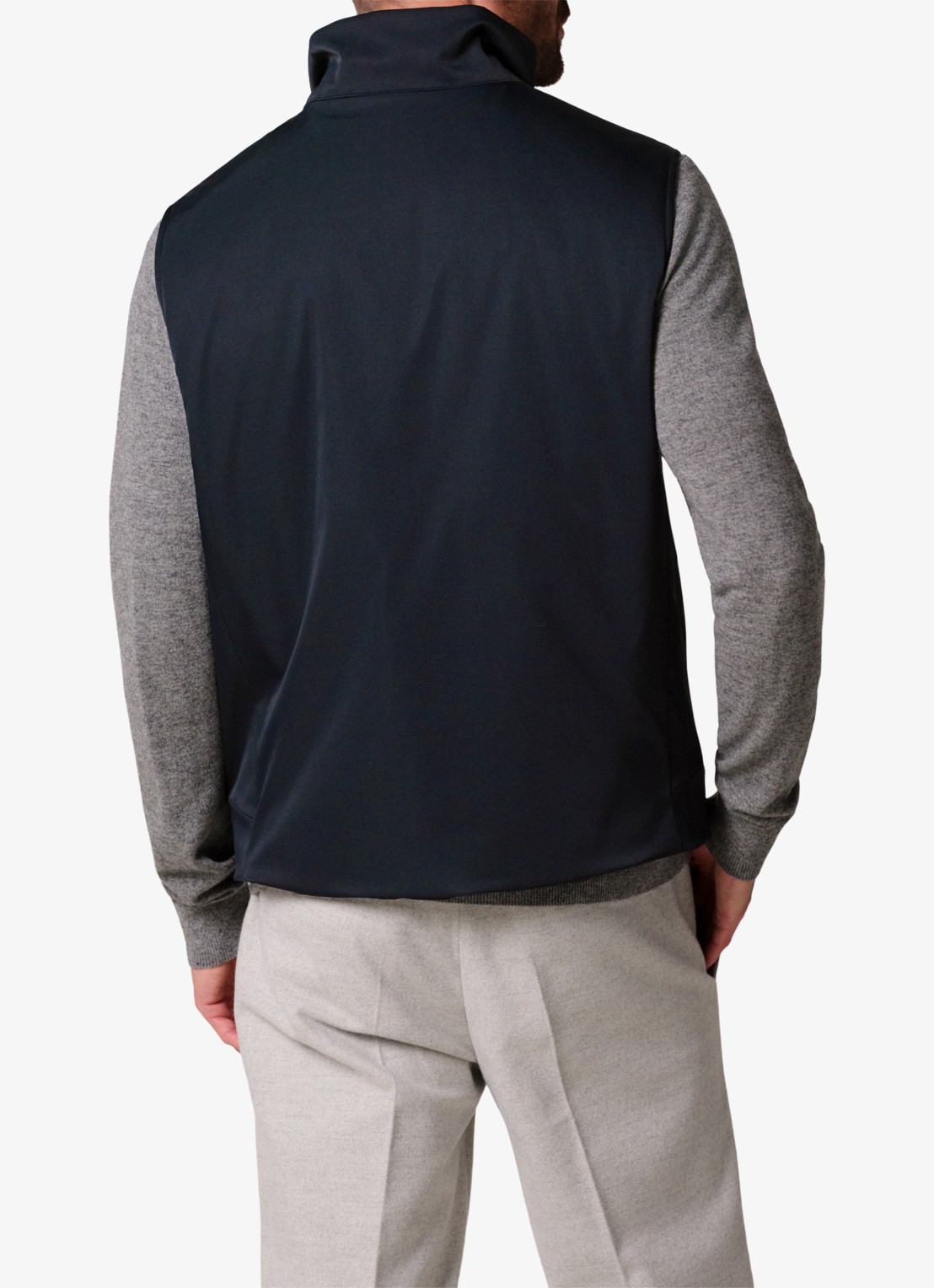 Profuomo Bodywarmer met steekzakken - achterkant 6 donkerblauw