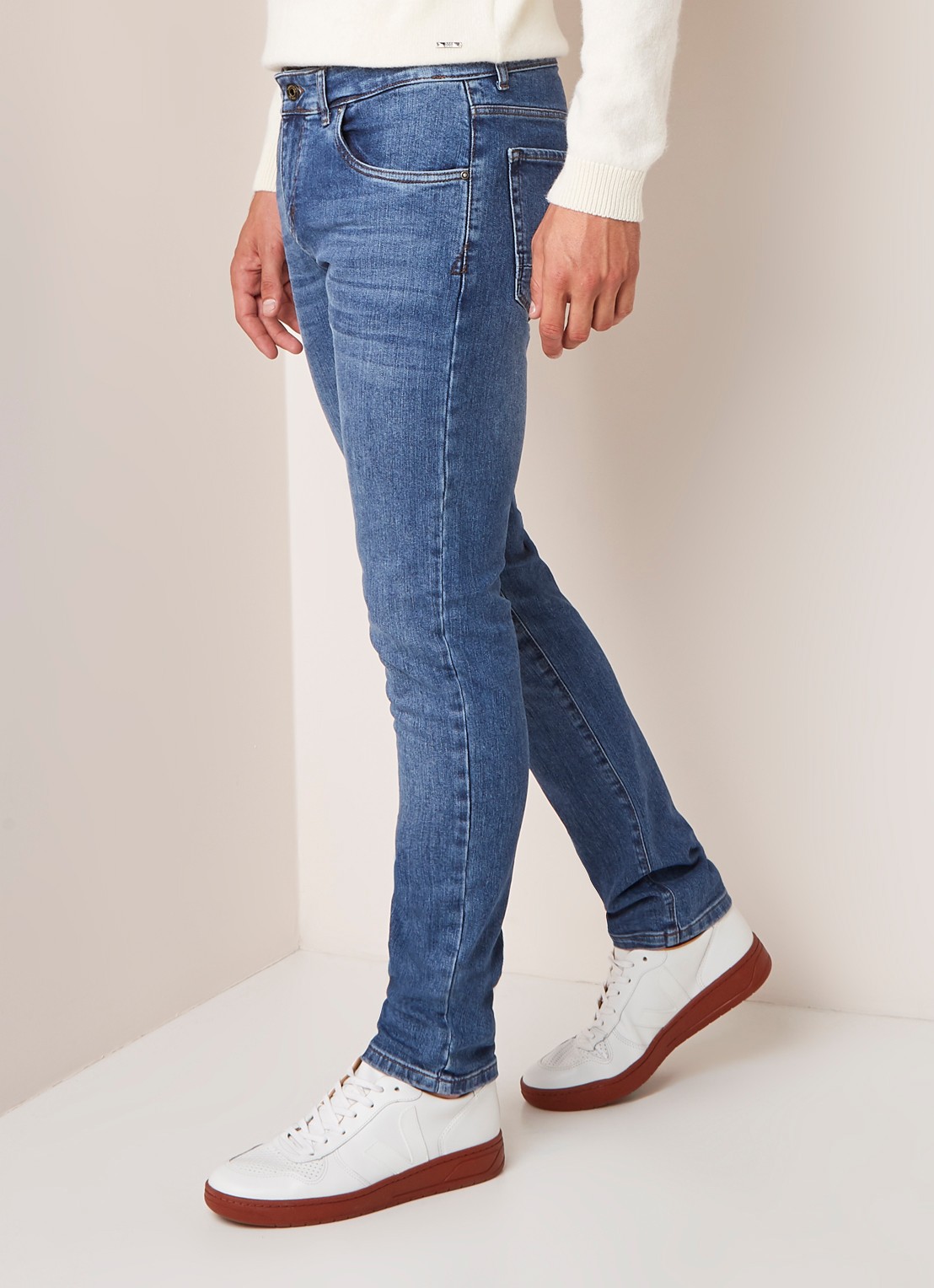 Profuomo Detox Denim skinny jeans met stretch - detail 2 indigo