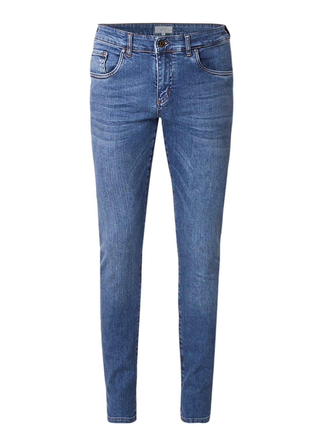 Profuomo Detox Denim skinny jeans met stretch - voorkant 3 indigo