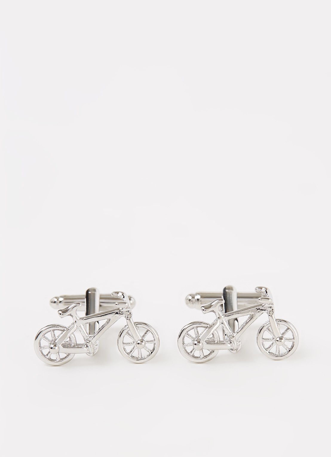 Profuomo Fiets manchetknopen - voorkant 2 zilver