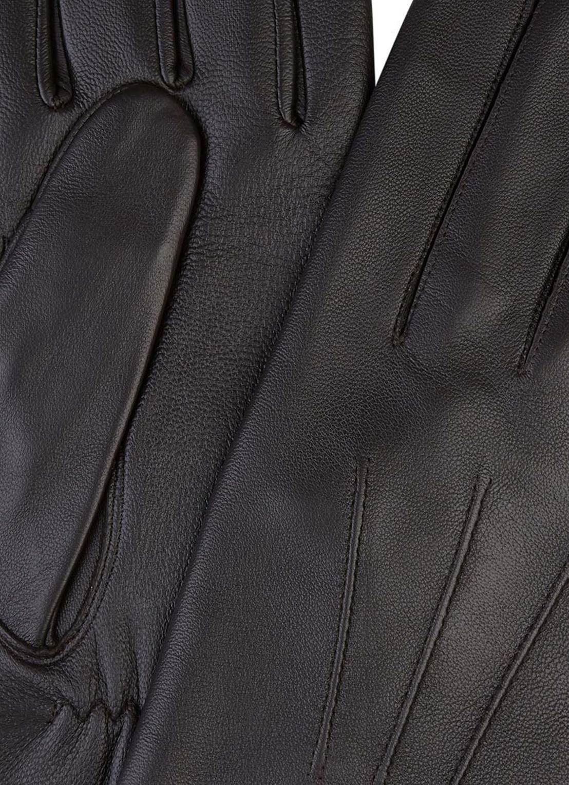 Profuomo Handschoen van leer - detail bruin