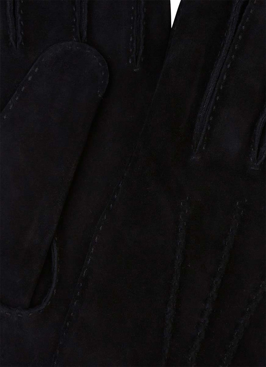 Profuomo Handschoen van suède - detail zwart