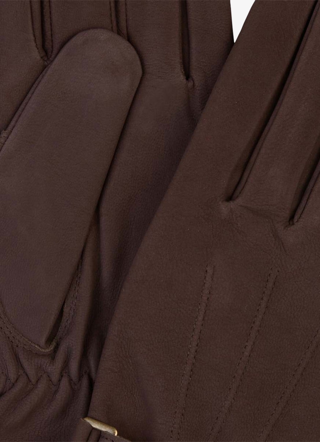 Profuomo Handschoenen van leer - detail 2 bruin