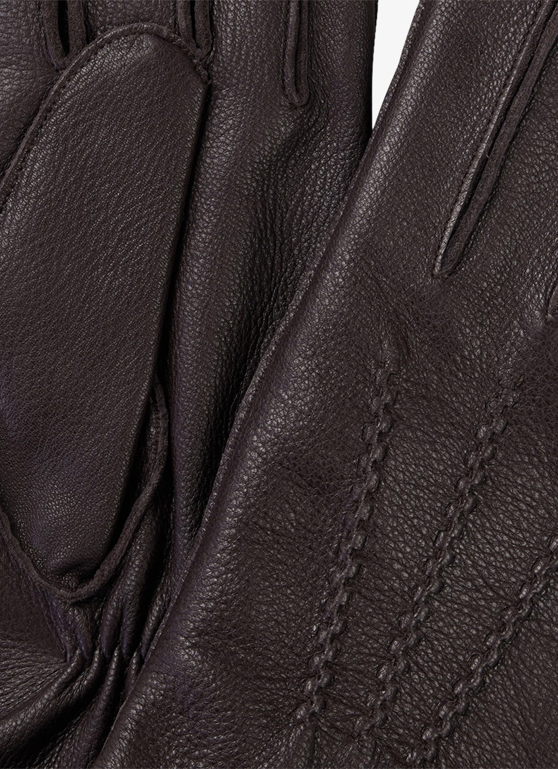 Profuomo Handschoenen van leer - detail 2 bruin
