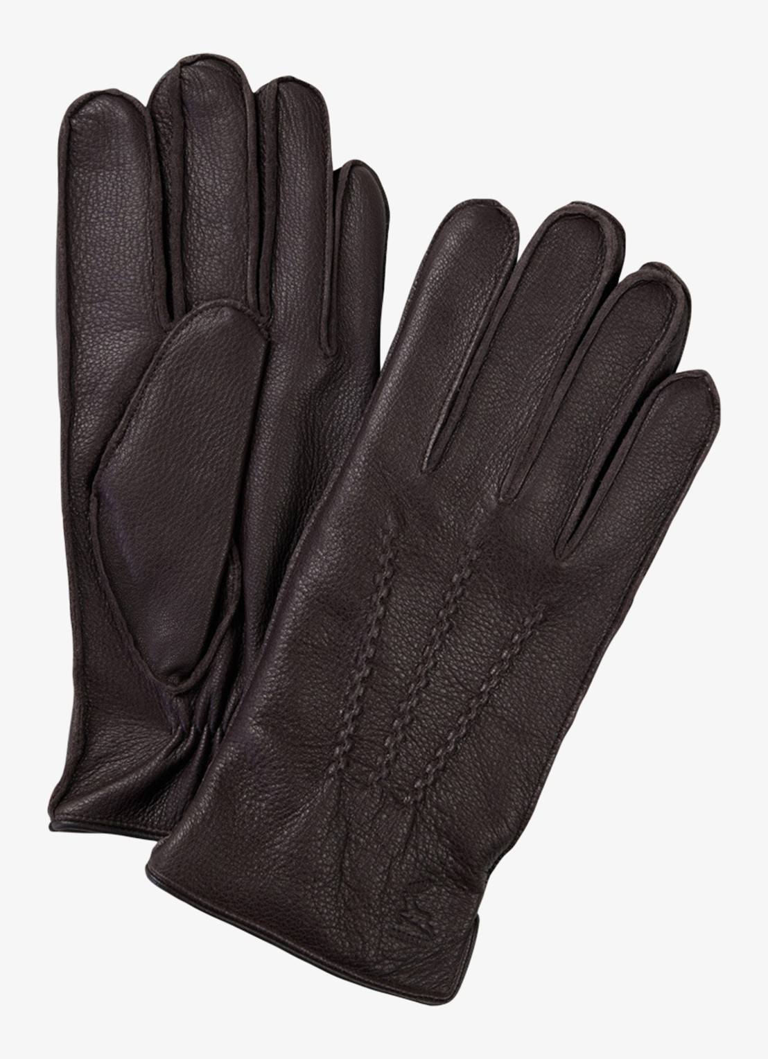 Profuomo Handschoenen van leer - voorkant bruin