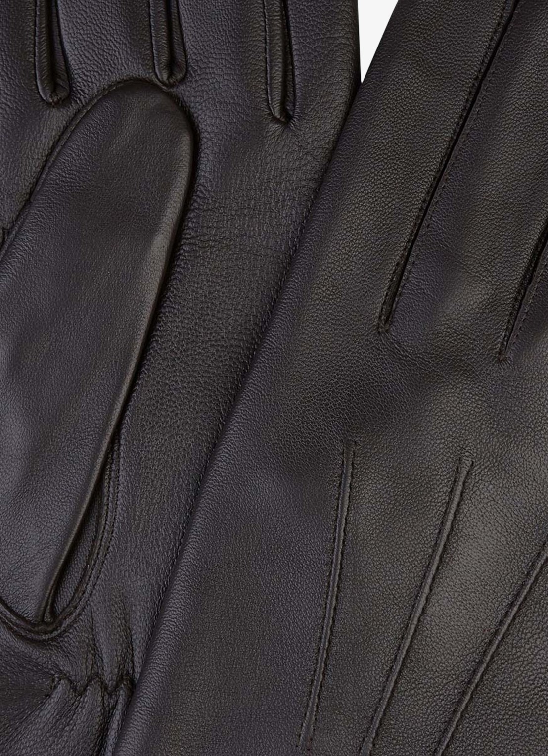 Profuomo Handschoenen van leer - detail bruin