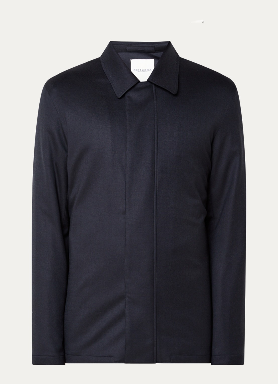 Profuomo Jack van wol - voorkant 2 donkerblauw