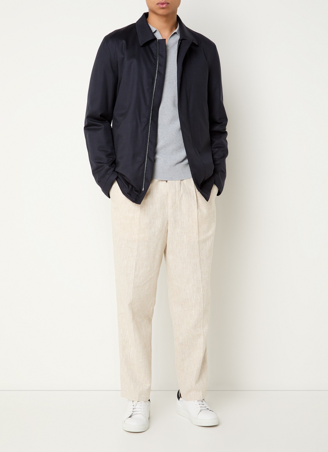 Profuomo Jack van wol - voorkant 3 donkerblauw