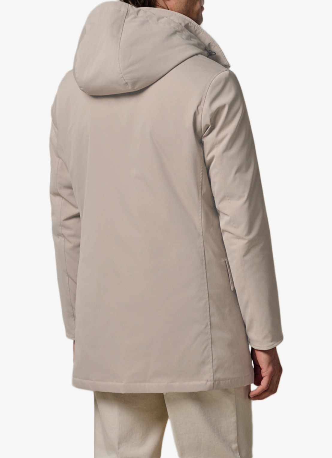 Profuomo Jas met capuchon - achterkant 6 beige