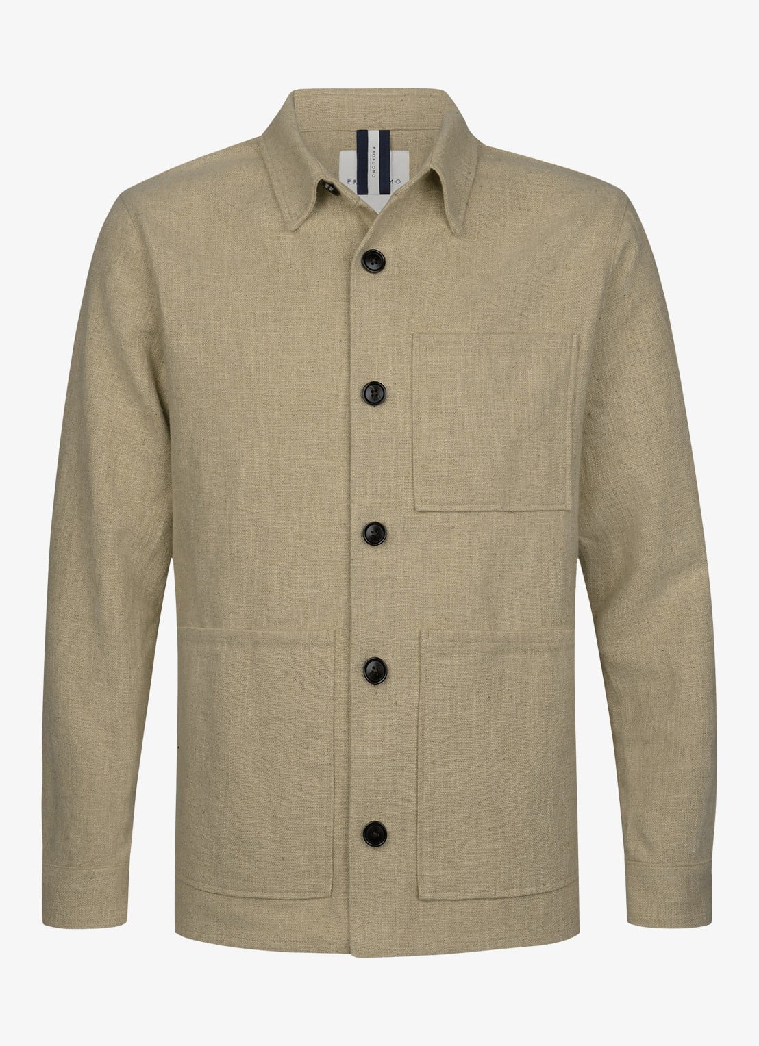 Profuomo Linen overshirt - detail 5 beige