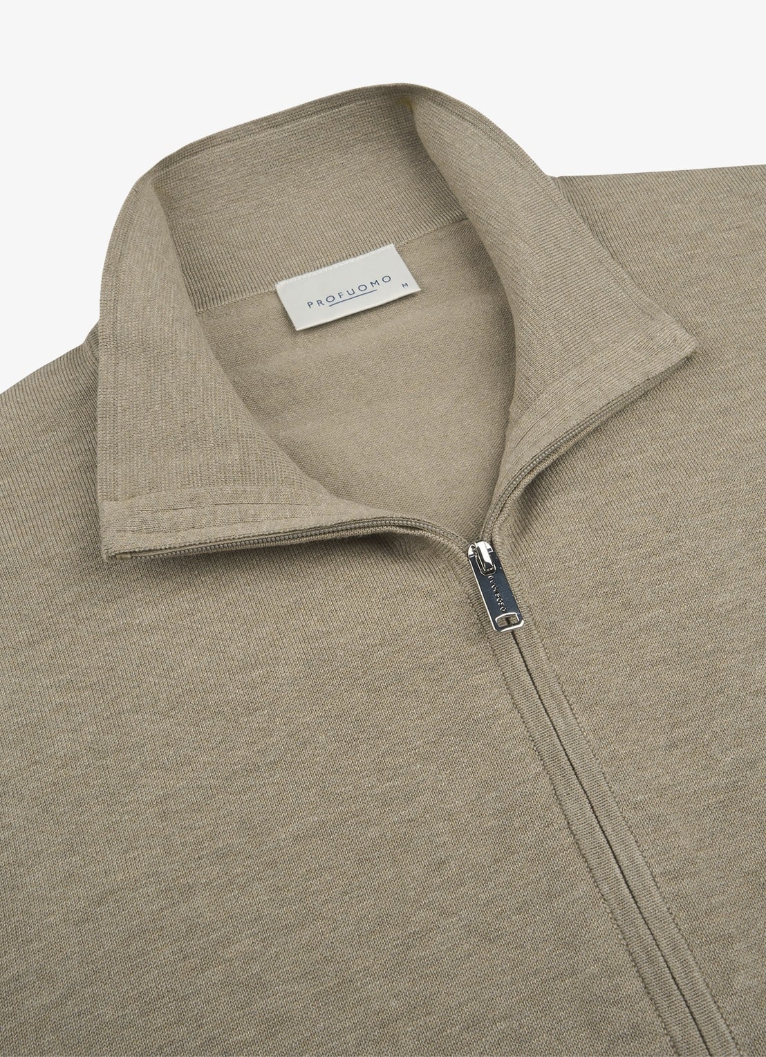 Profuomo Luxury fijngebreid vest  - detail 3 beige